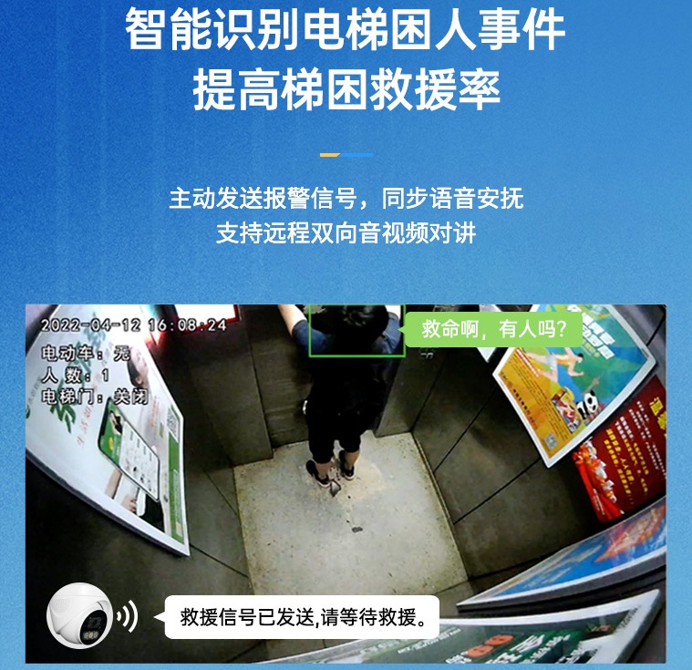梯智眼T2S电梯专用智能分析相机-电梯困人检测.jpg